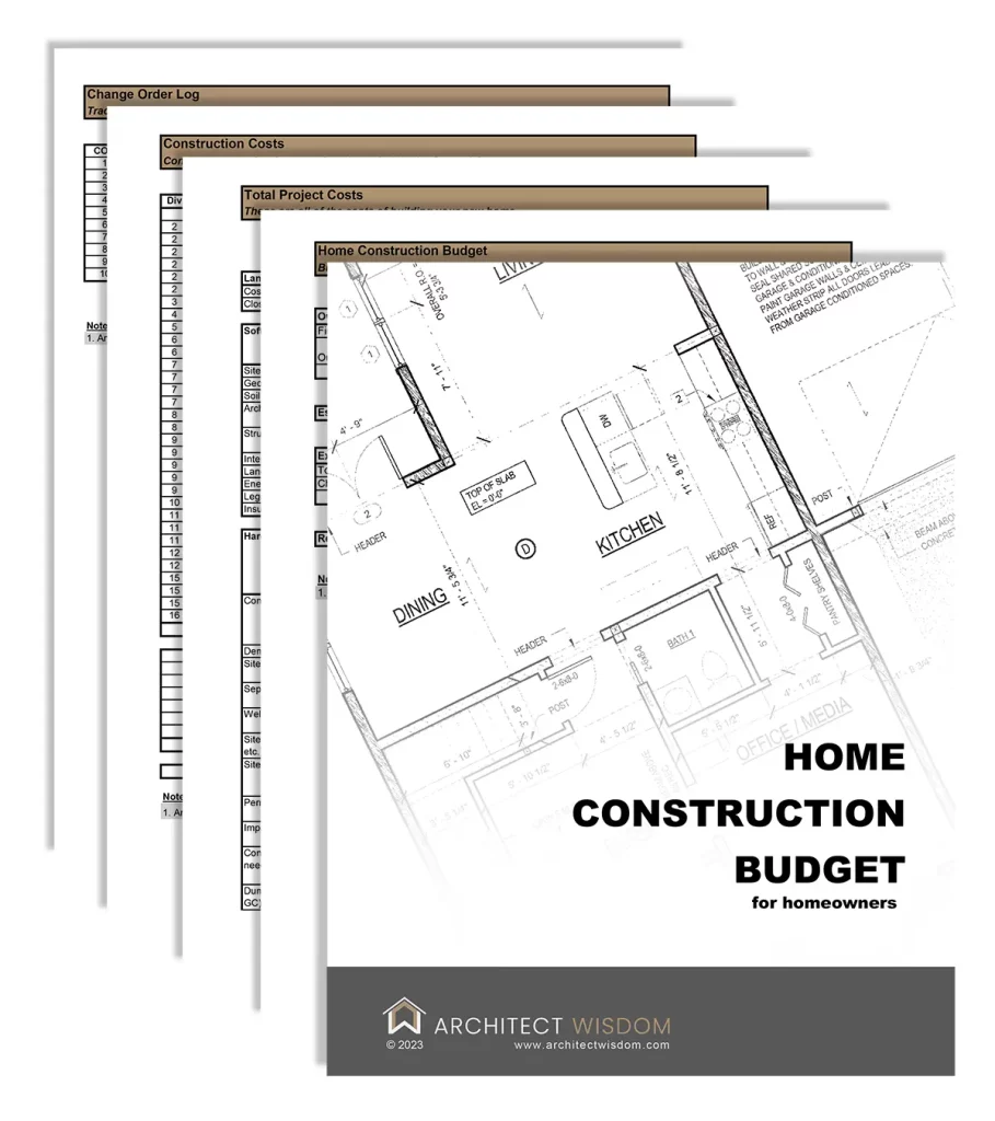 home construction budget downloadable spreadsheet