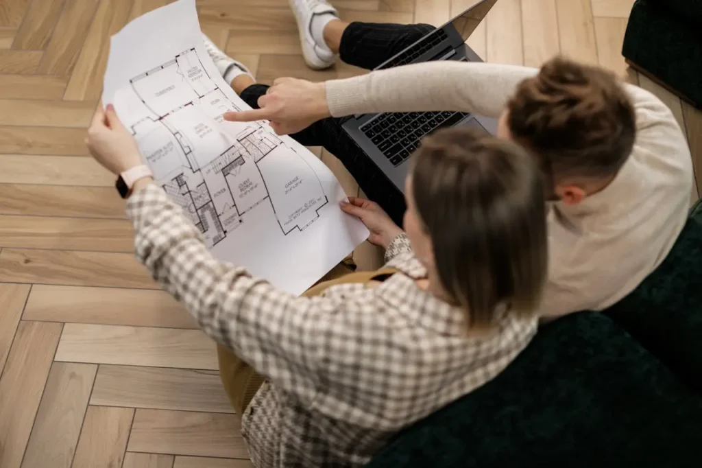 couple envisioning their new home